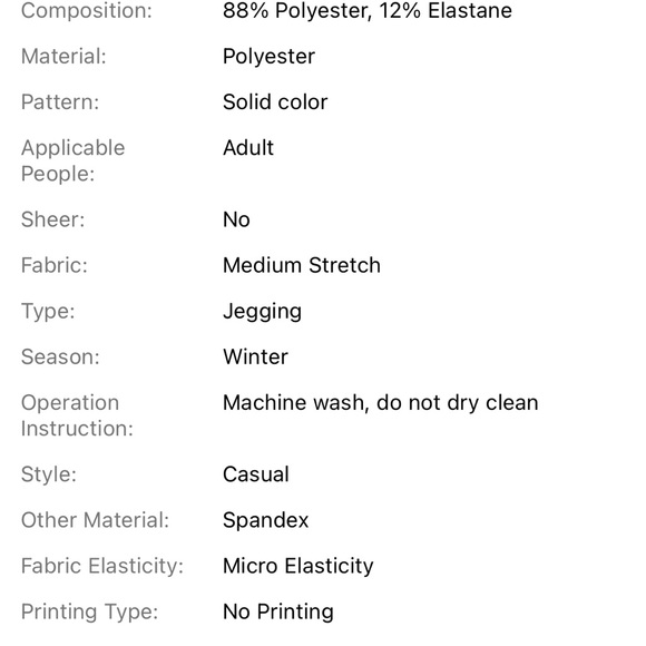 Sherpa Style Lined Leggings - Picture 8 of 8